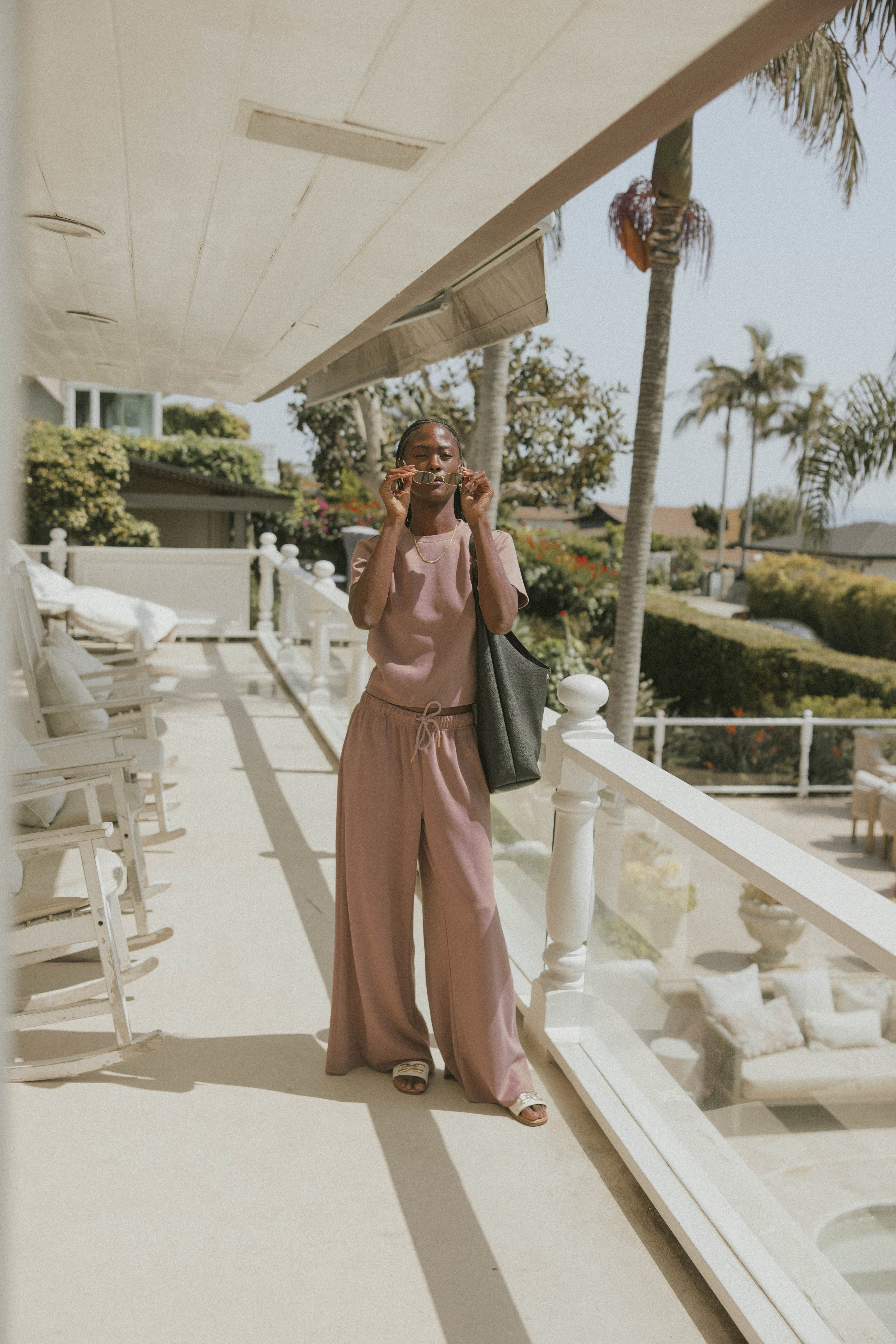 Matching sweat set for women.