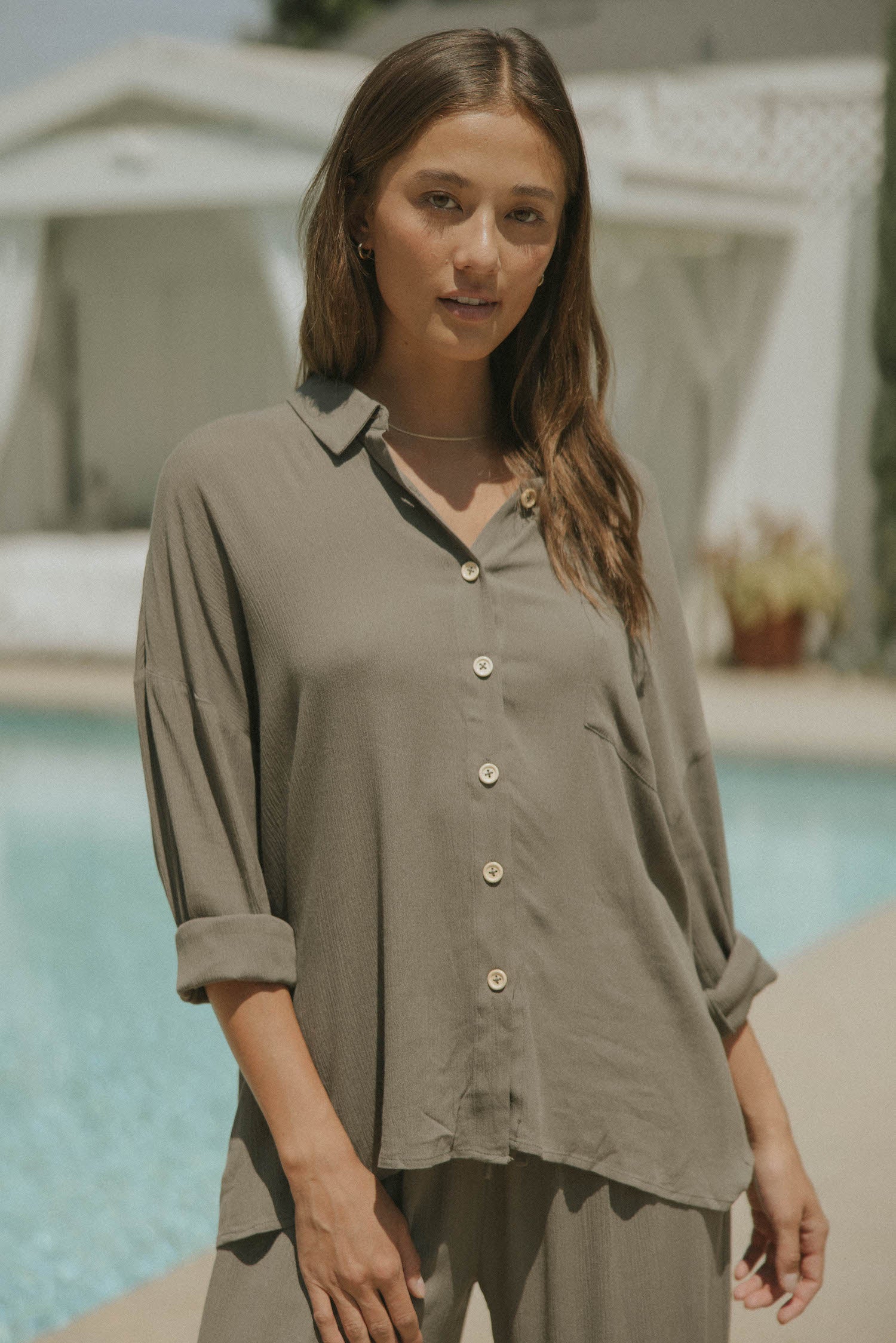 Best matching beachwear set for travel.