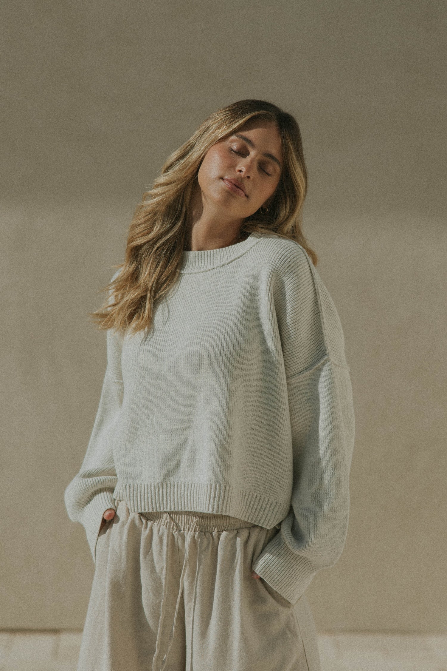 Juneau Sweater in Fawn | Women's Oversized Sweater – Altair The Label