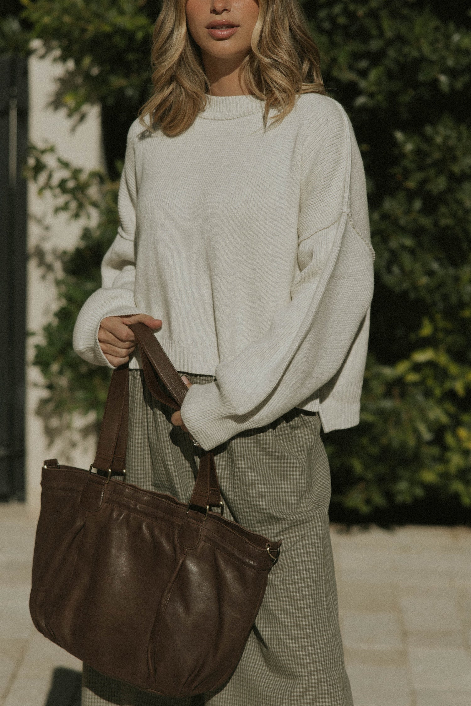 Juneau Sweater in Fawn | Women's Oversized Sweater