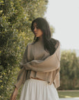 Juneau Sweater in Alabaster | Women's Brown Sweater
