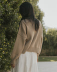 Juneau Sweater in Alabaster | Women's Brown Sweater