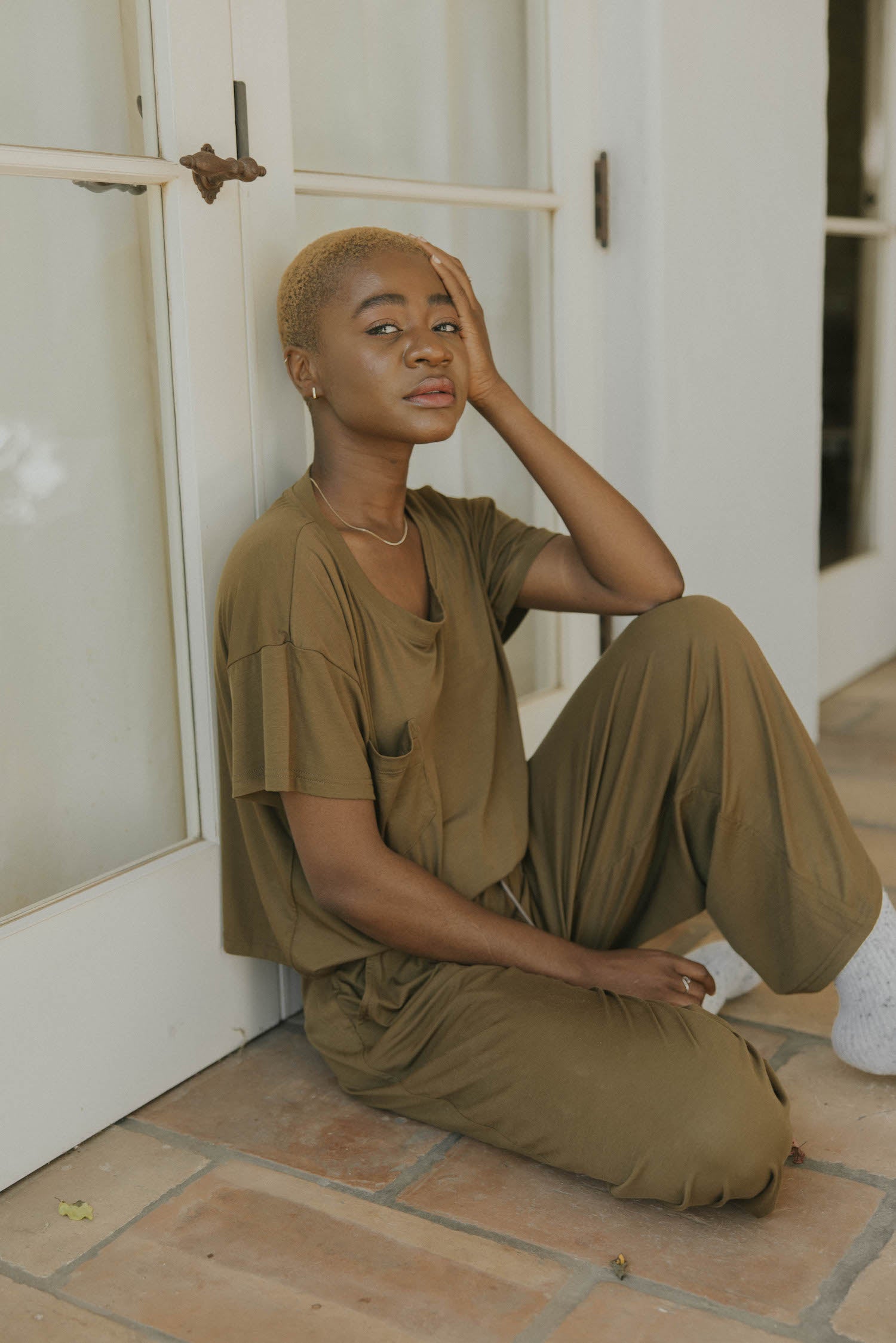 Lounge sleep top for women.
