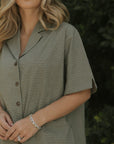 Penelope Top in Cedar | Women's Plaid Button Down Shirt