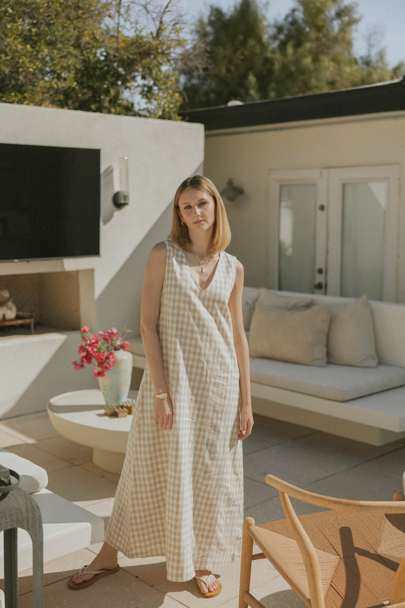 ワンピース andmary Dahlia tunic set up beige ANDMARY】Dahlia tunic set up