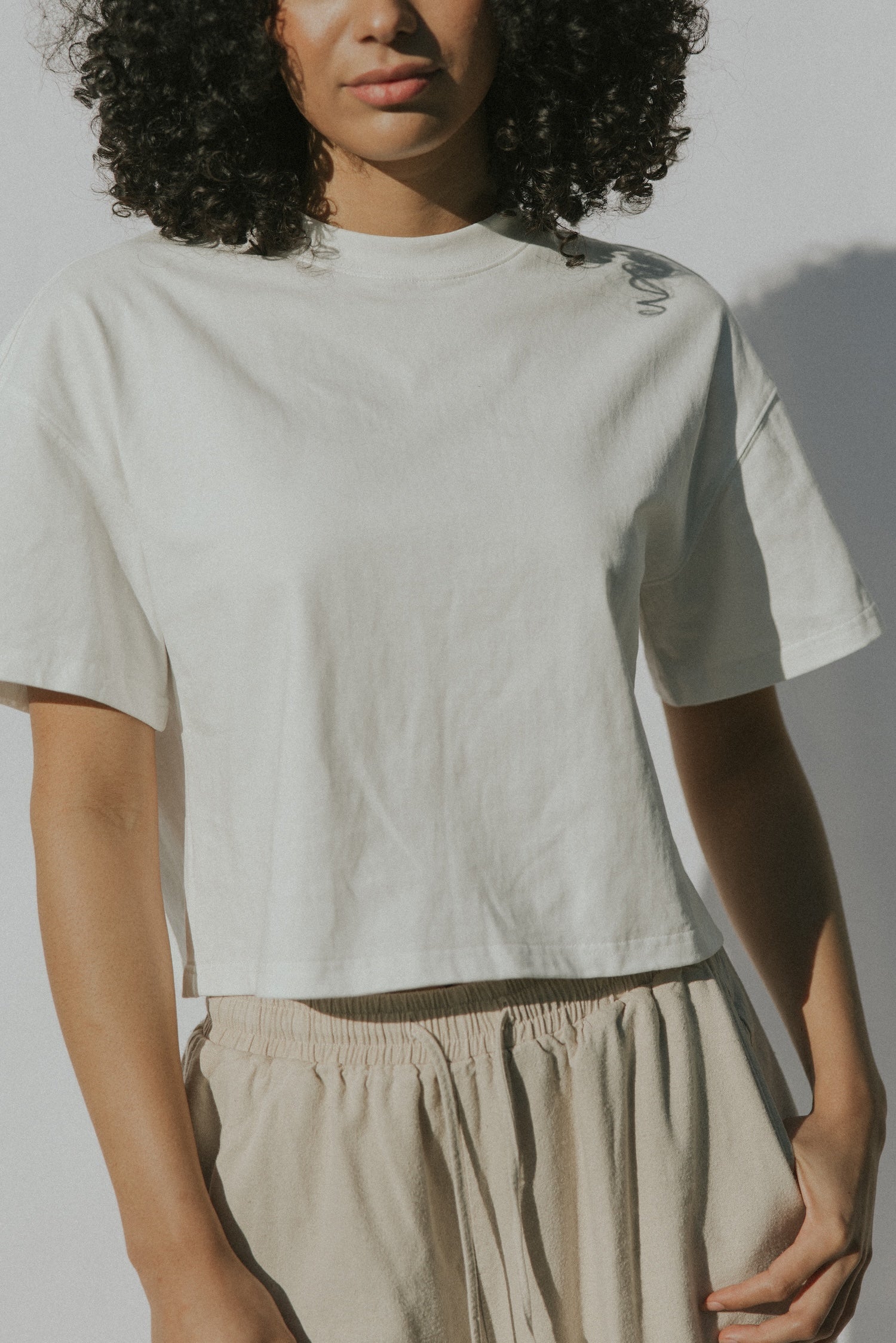Essential Cotton Boxy Tee | White – Altair The Label