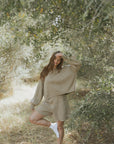 Juneau Shorts in Alabaster | Knit Sweater Shorts