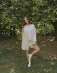 Juneau Shorts in Fawn | Sweater Shorts