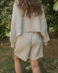 Juneau Shorts in Fawn | Sweater Shorts