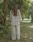 Hampton Pant in Azul | Women's Pinstripe Pants