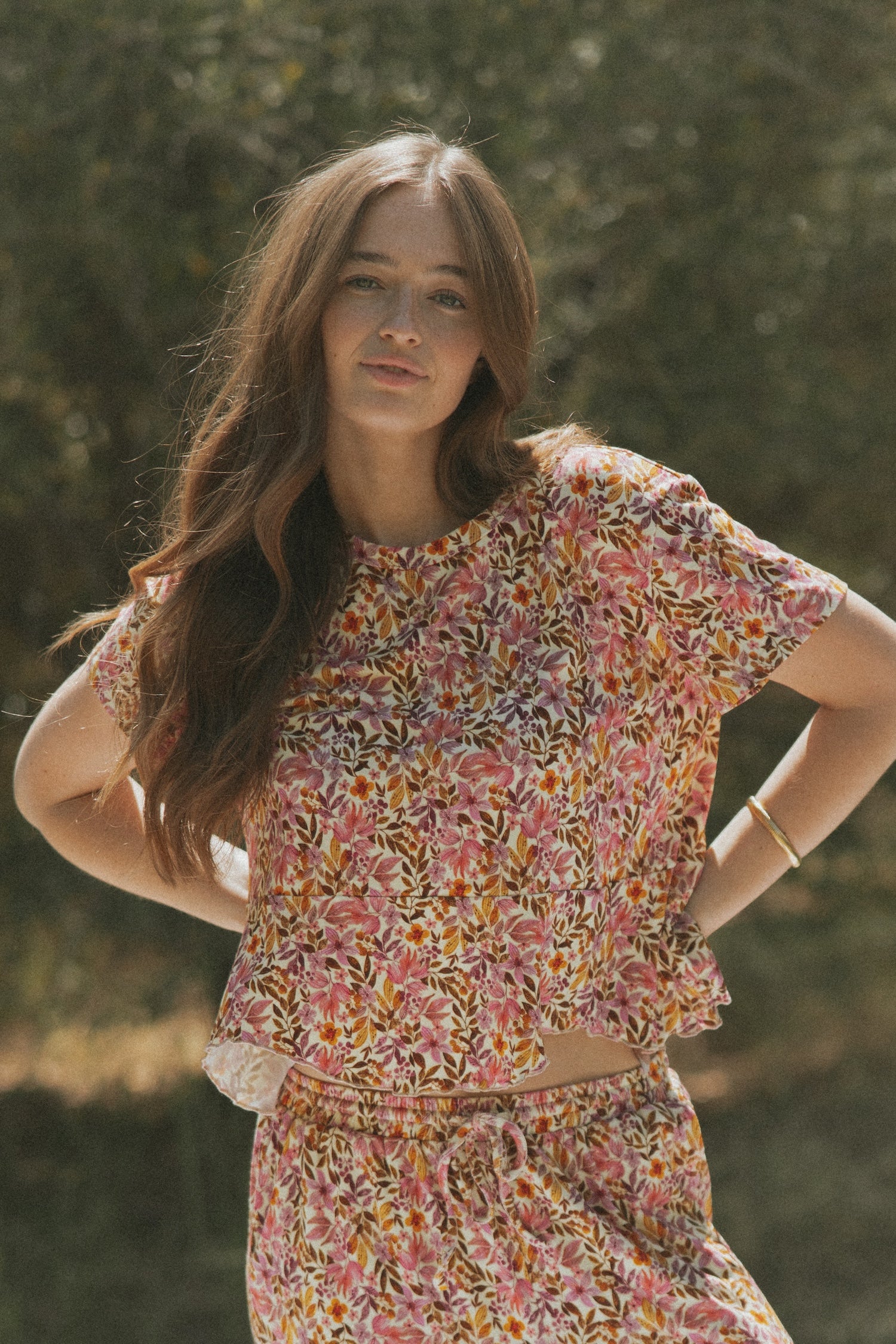 Blossom Top Fuchsia | Floral Pajama – Altair The Label