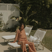 Ribbed luxury loungewear set for women.