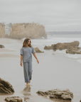 Blue luxury loungewear set for women.