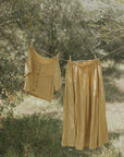 Isla Skirt in Honey | Linen Maxi Skirt
