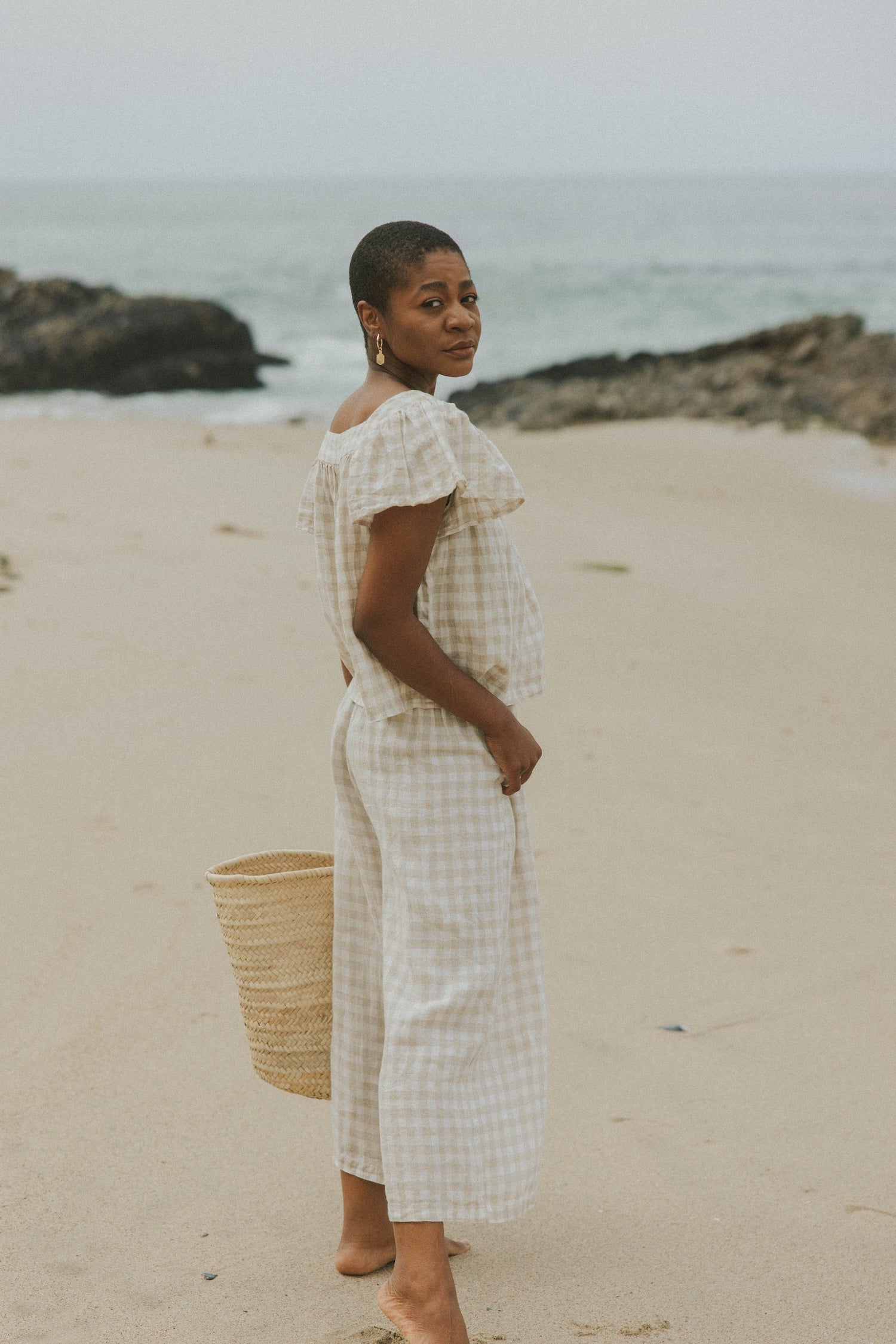 Meadow Pant in Gingham | Women's Gingham Pants – Altair The Label