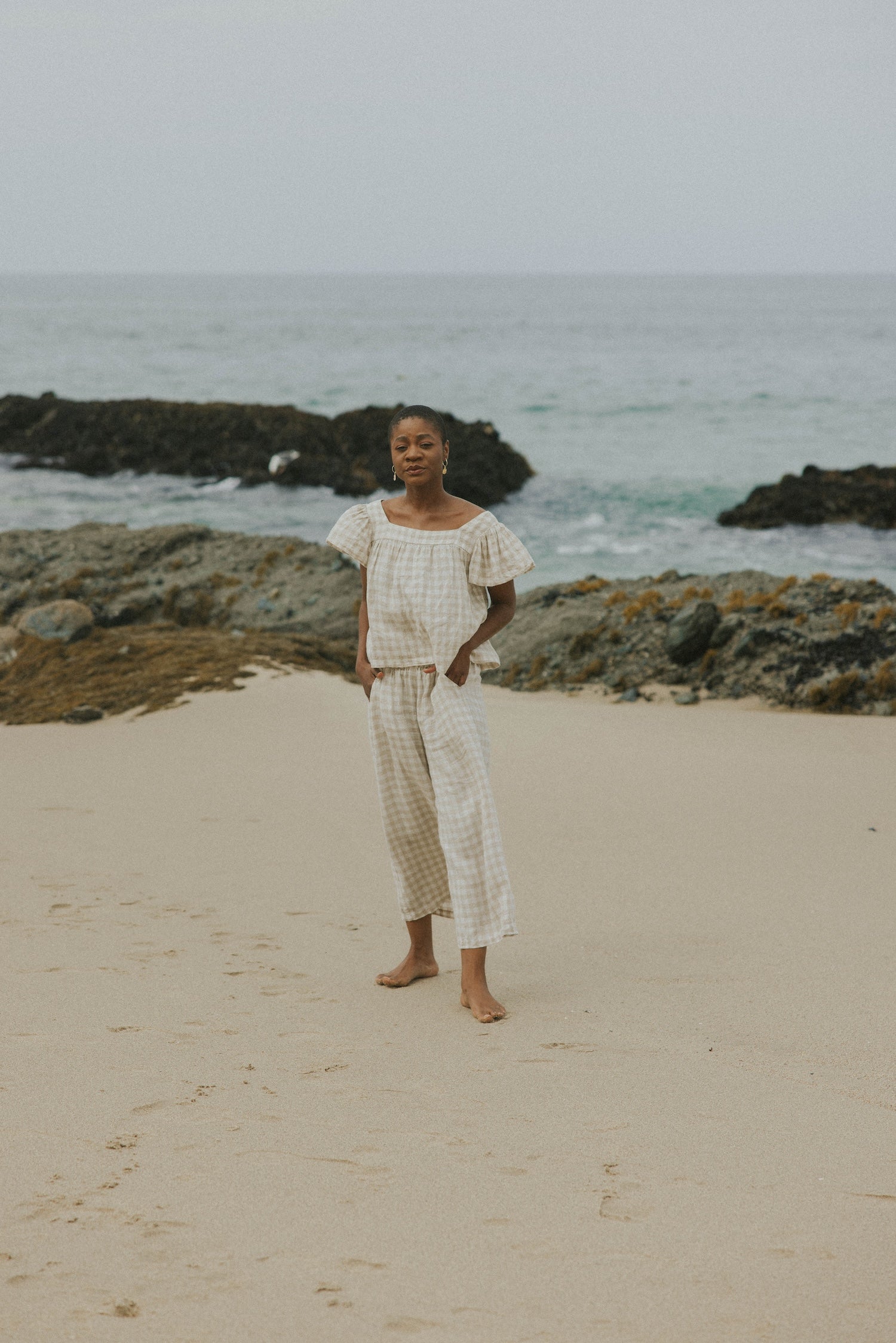 Meadow Pant in Gingham | Women's Gingham Pants – Altair The Label