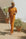 Orange casual matching loungewear set for women.
