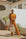 Orange casual matching loungewear set for women.