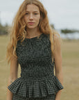 Nova Top in Obsidian | Black Ruffle Top