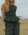 Nova Top in Obsidian | Black Ruffle Top