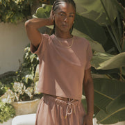 Matching sweat set for women.