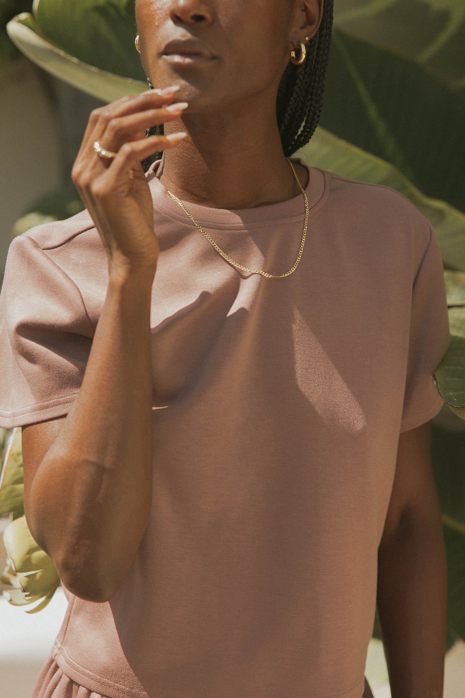 Matching sweat set for women.