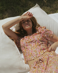 Blossom Top Fuchsia | Floral Pajama