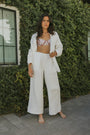 Athena Pant | White