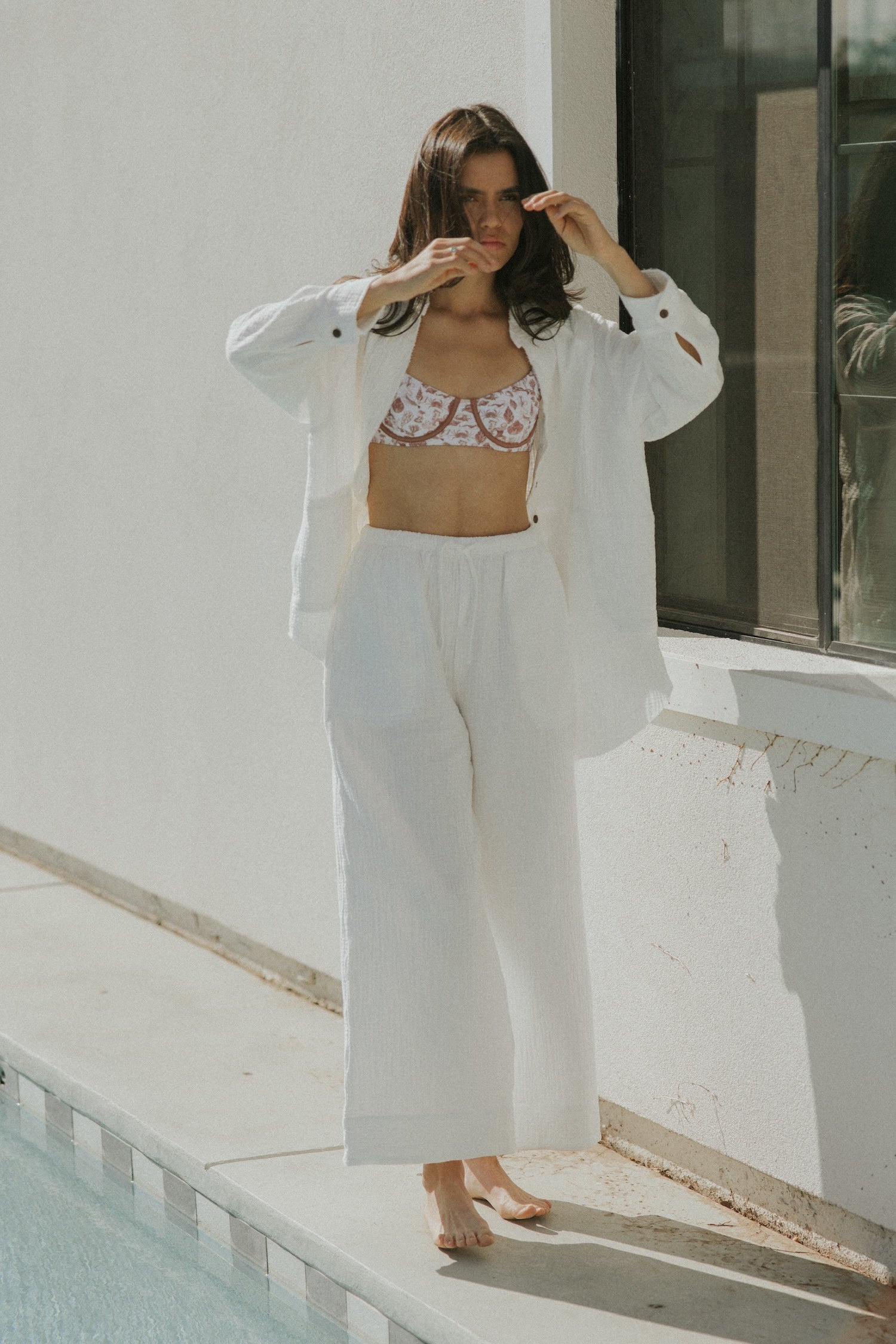 Athena Pant | White