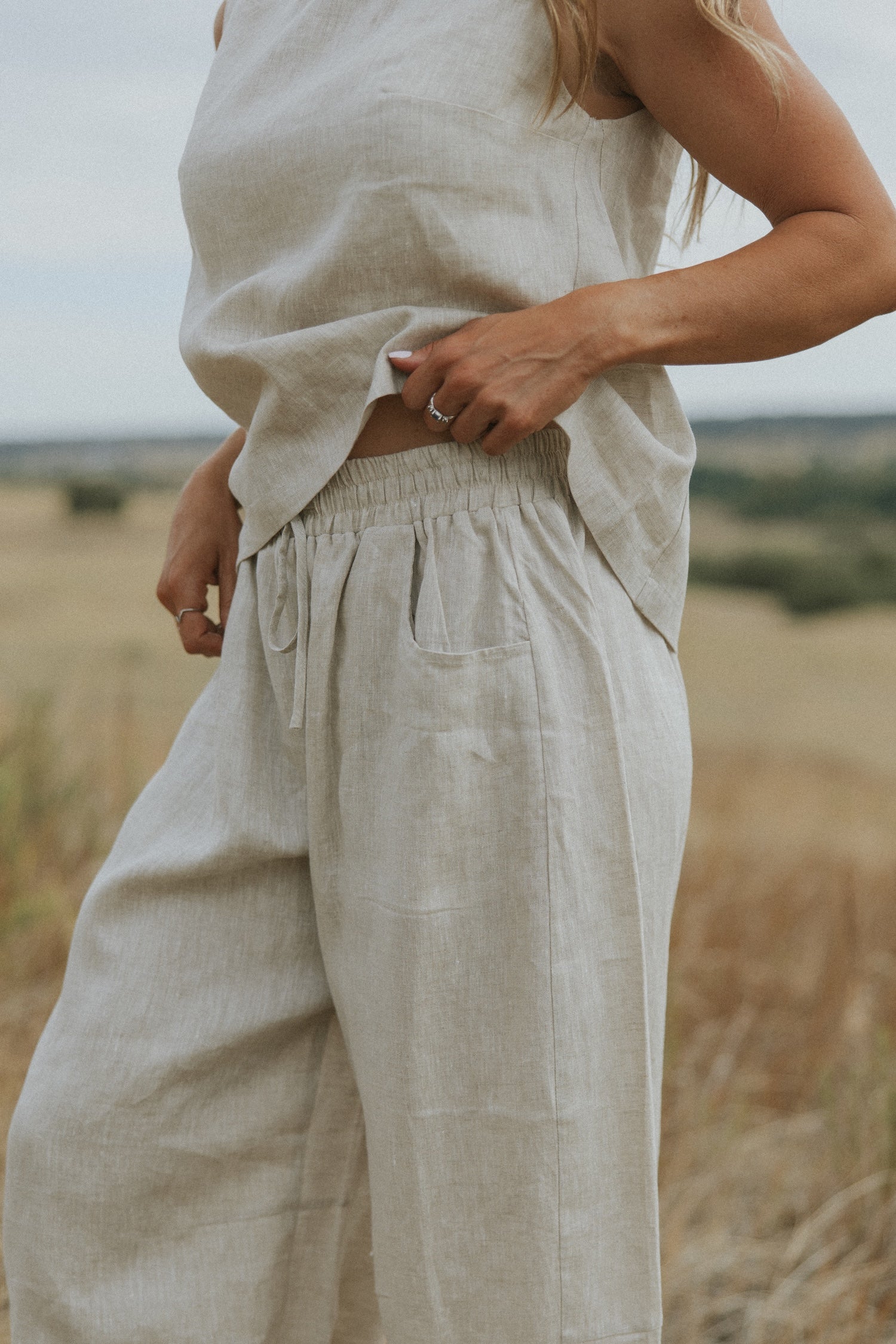 Blair Barrel Pant | 100% Linen