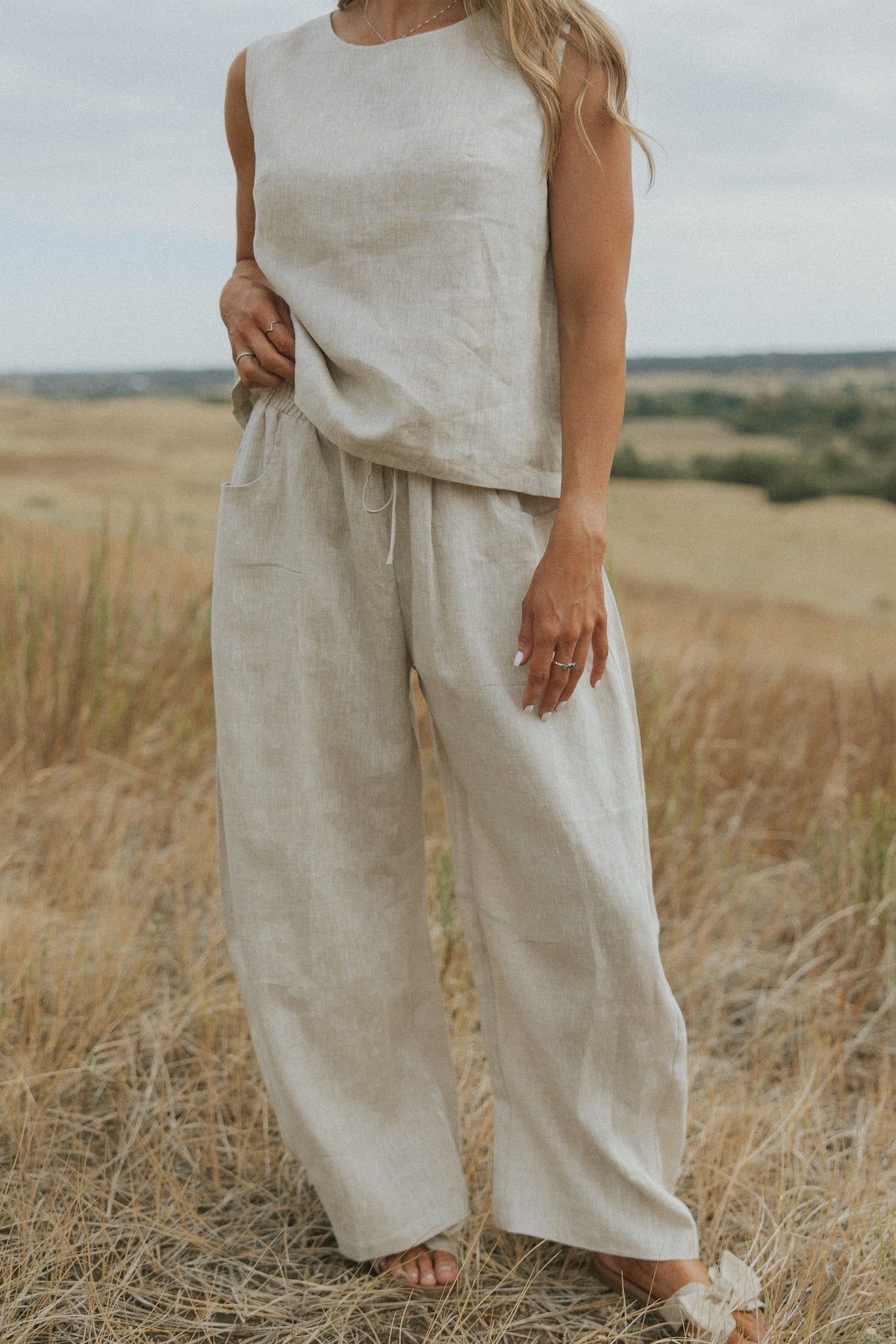 Blair Barrel Pant | 100% Linen