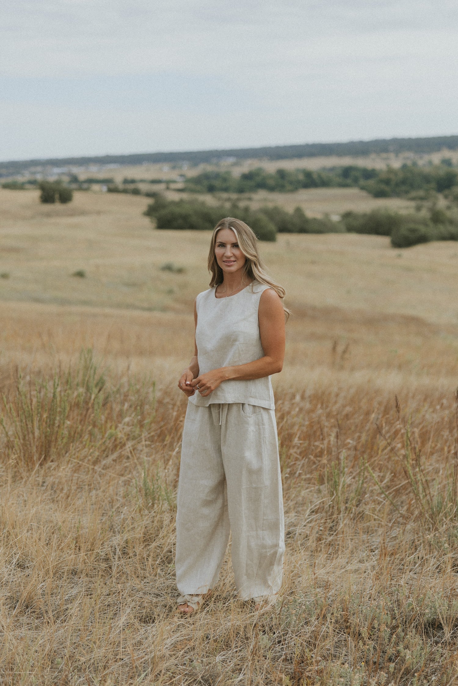 Blair Barrel Pant | 100% Linen
