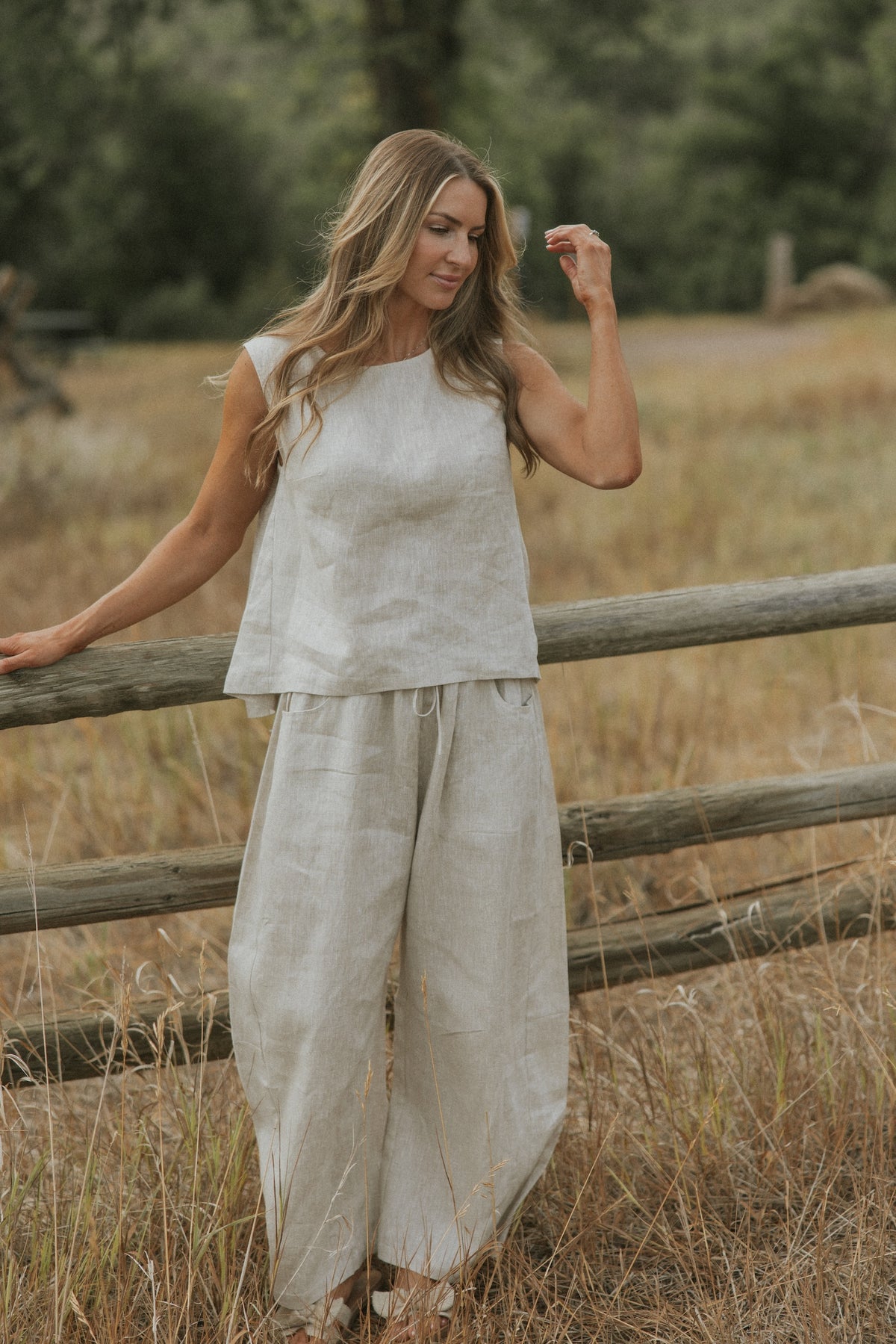 Blair Barrel Pant | 100% Linen