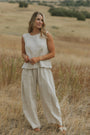 Blair Barrel Pant | 100% Linen