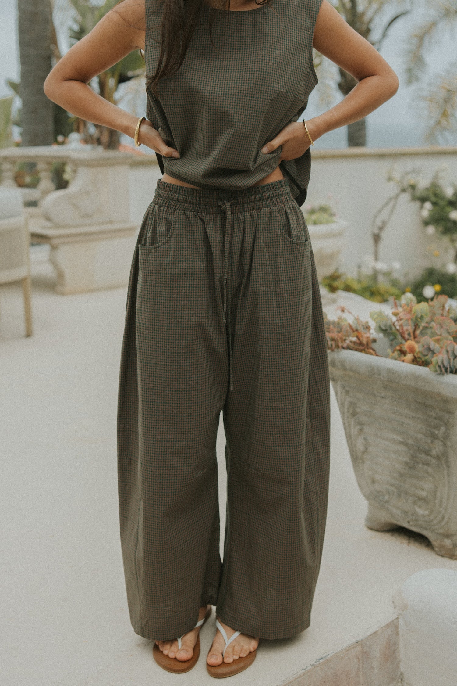 Blair Barrel Pant | Gingham