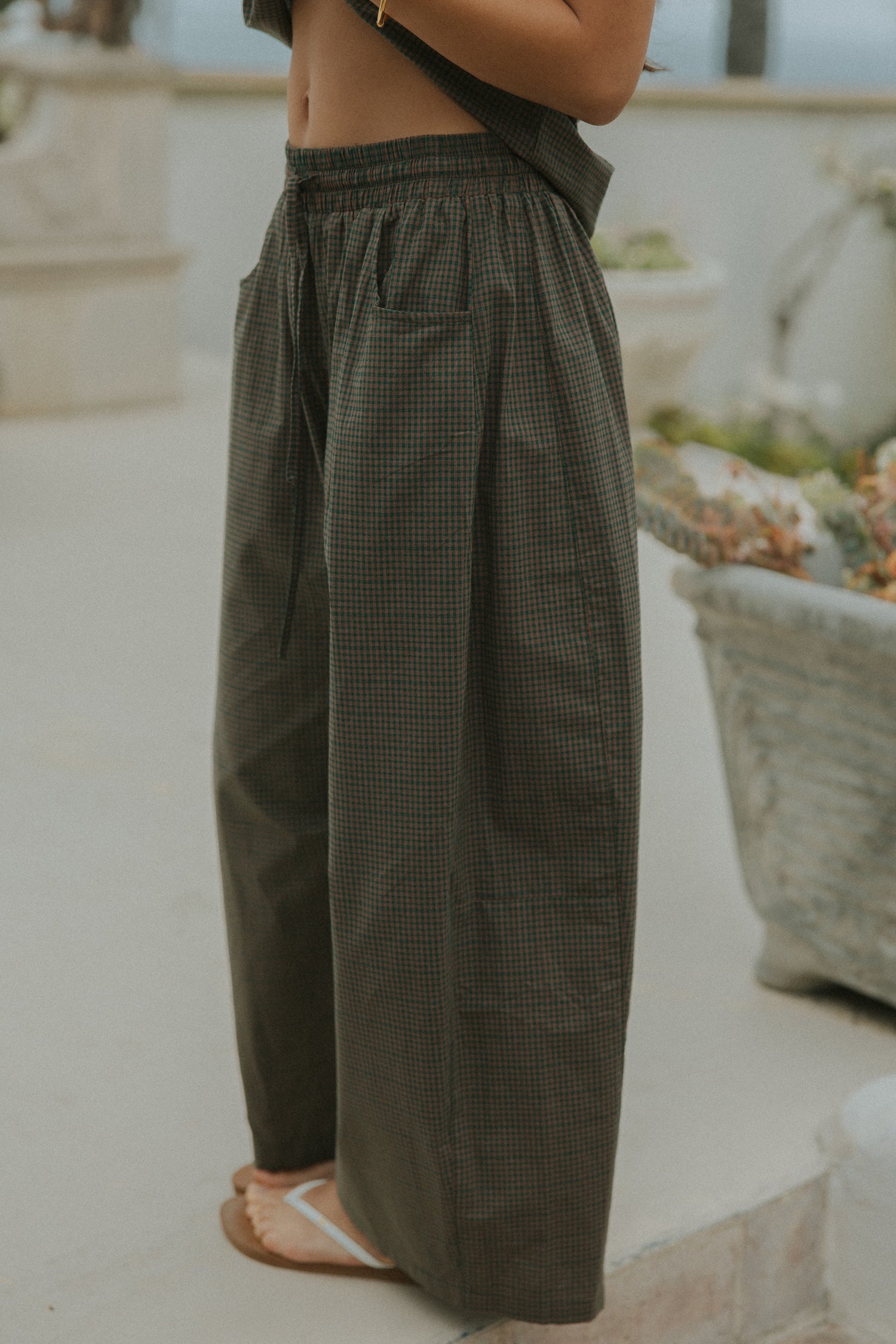 Blair Barrel Pant | Gingham