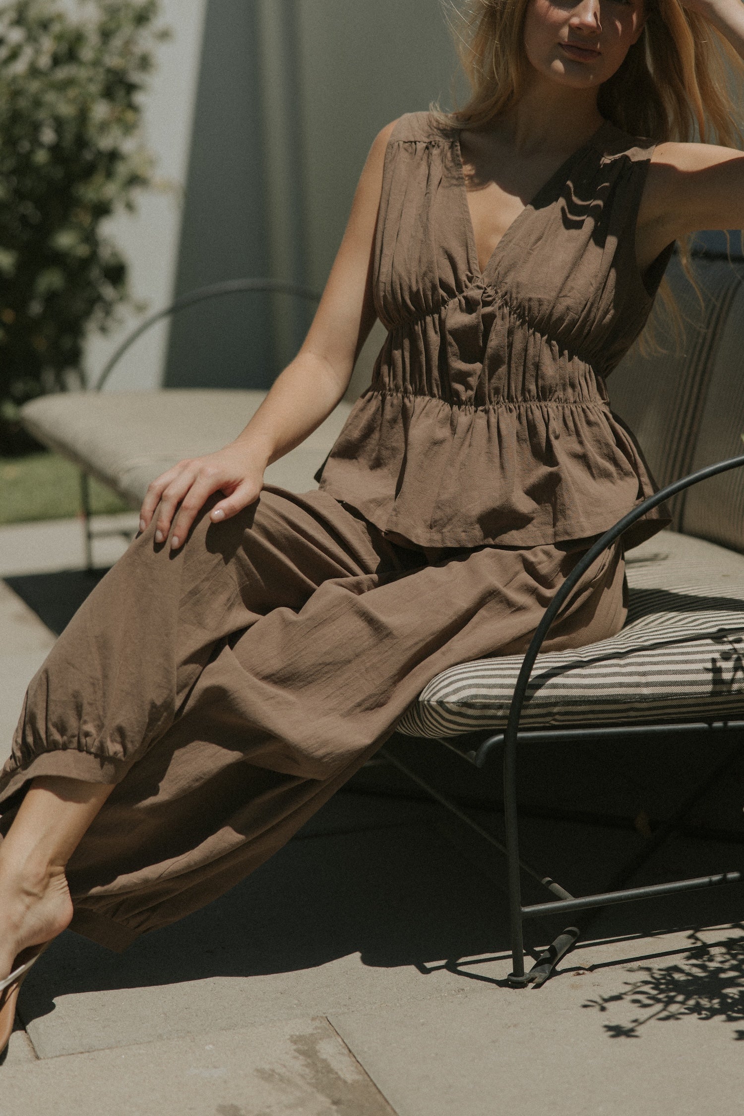 Freya Balloon Pant | Brown