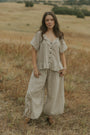 Holland Balloon Pant | Cream