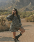 Ida Shorts in Charcoal | Gingham Shorts