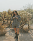 Ida Shorts in Charcoal | Gingham Shorts