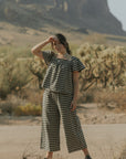 Meadow Top in Charcoal | Flutter Sleeve Top