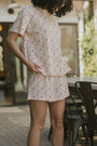 Juliet Shorts in Rose | Mid-Length Floral Boxer Short