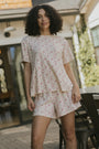 Juliet Top in Rose | Floral Oversized T-Shirt