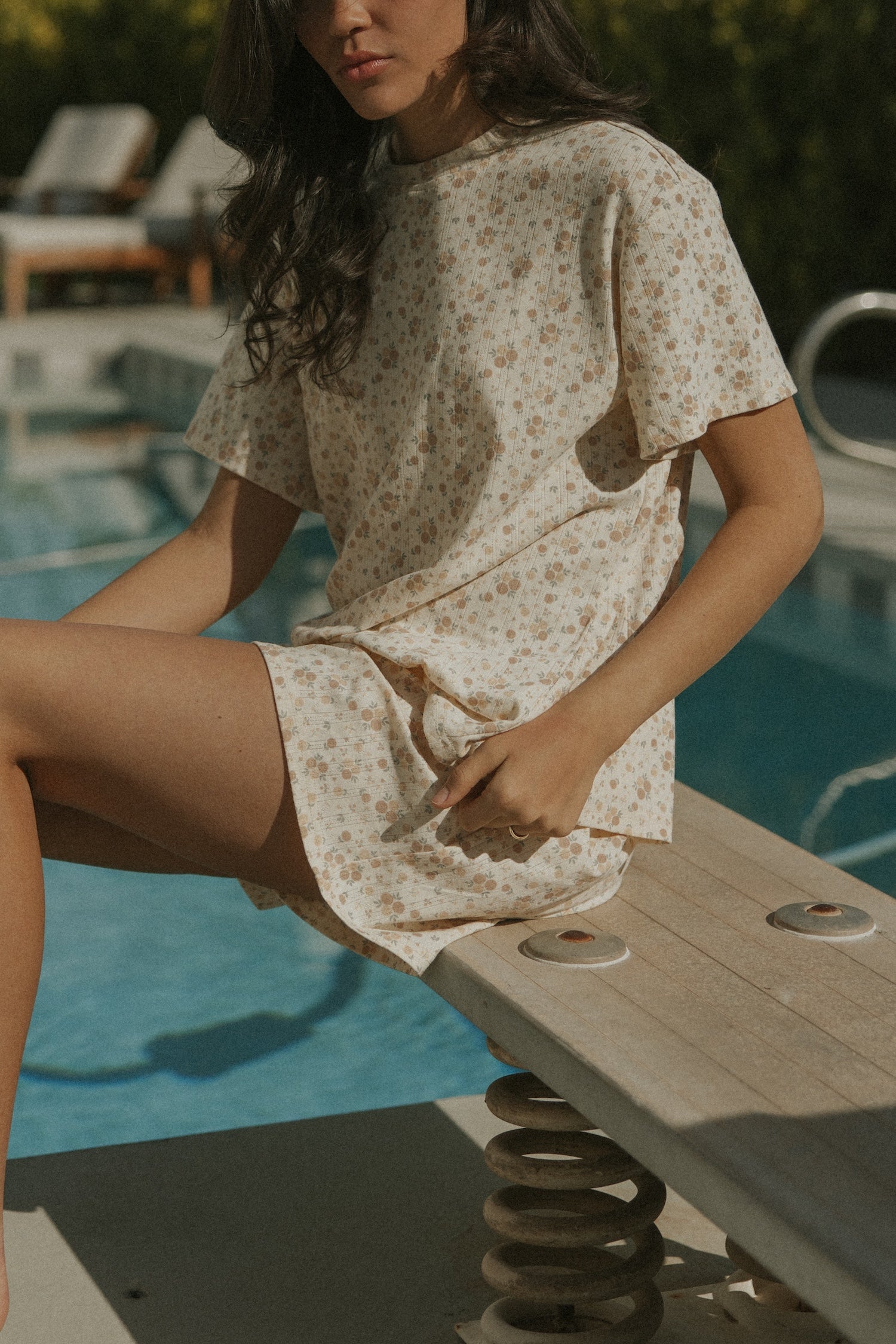 Juliet Shorts in Marigold | Mid-Length Floral Boxer Short