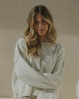 Juneau Knit Sweater | Alabaster