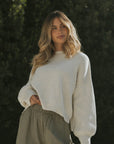 Juneau Knit Sweater | Alabaster