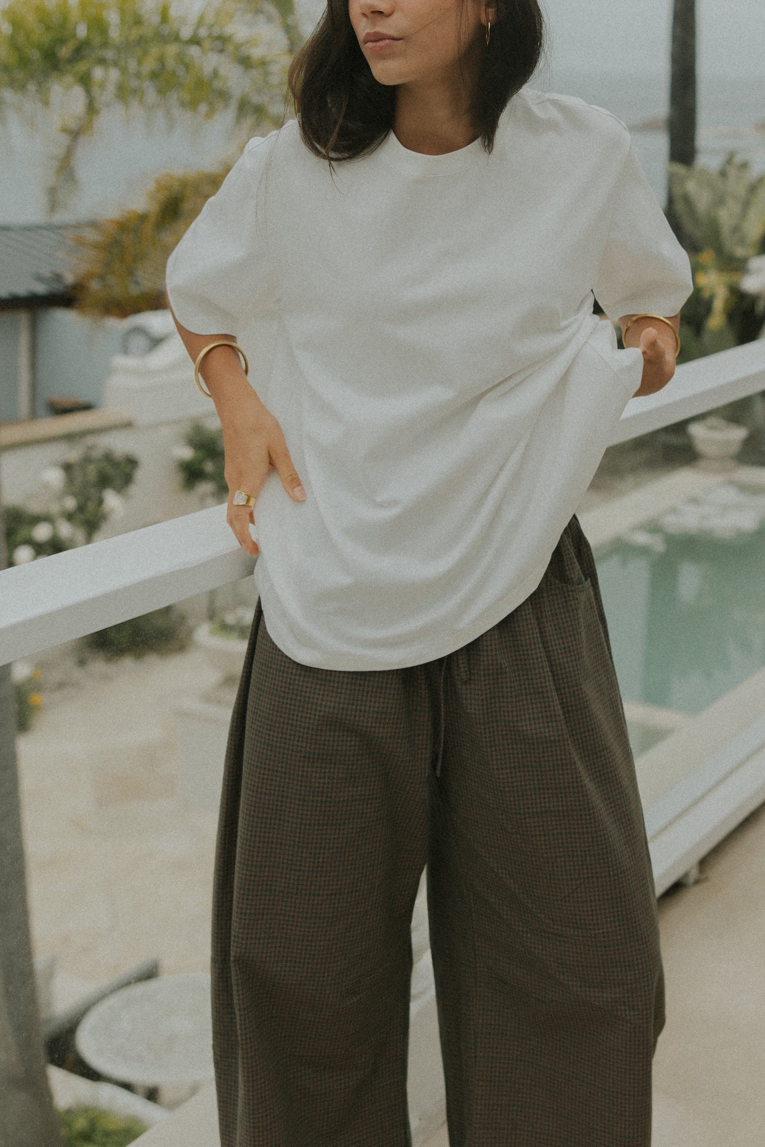 Essential Oversized Cotton Tee | White