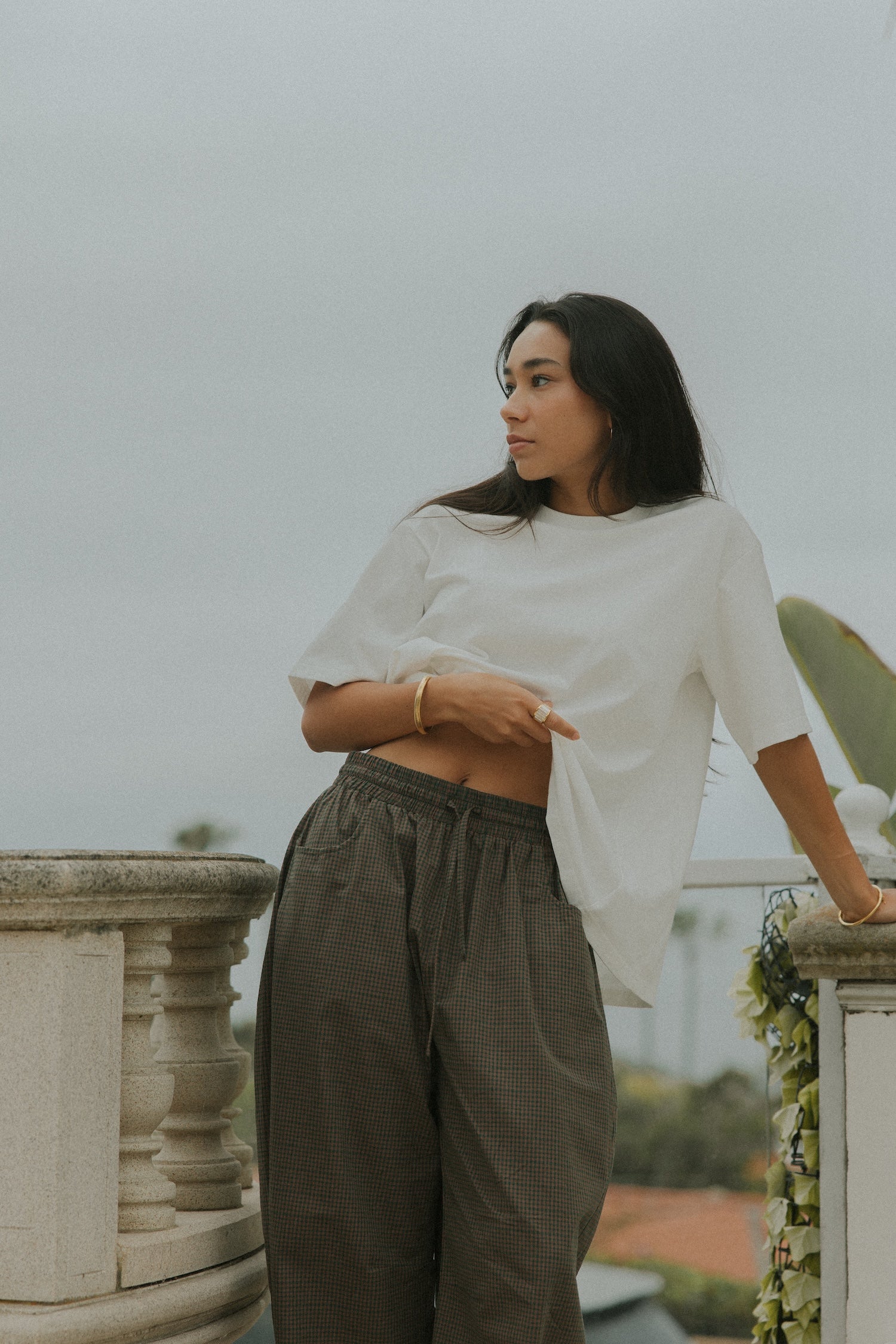 Essential Oversized Cotton Tee | White