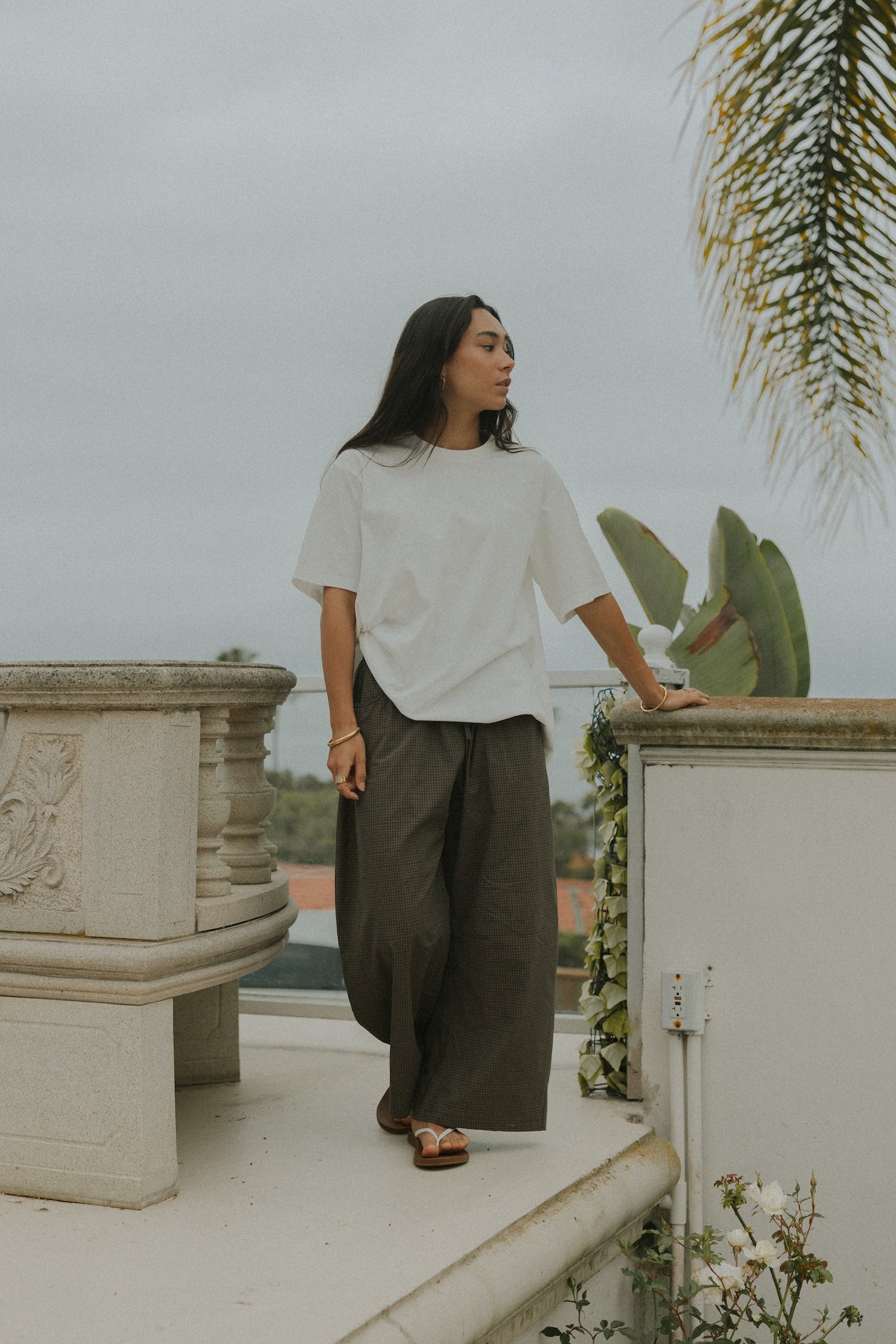 Essential Oversized Cotton Tee | White