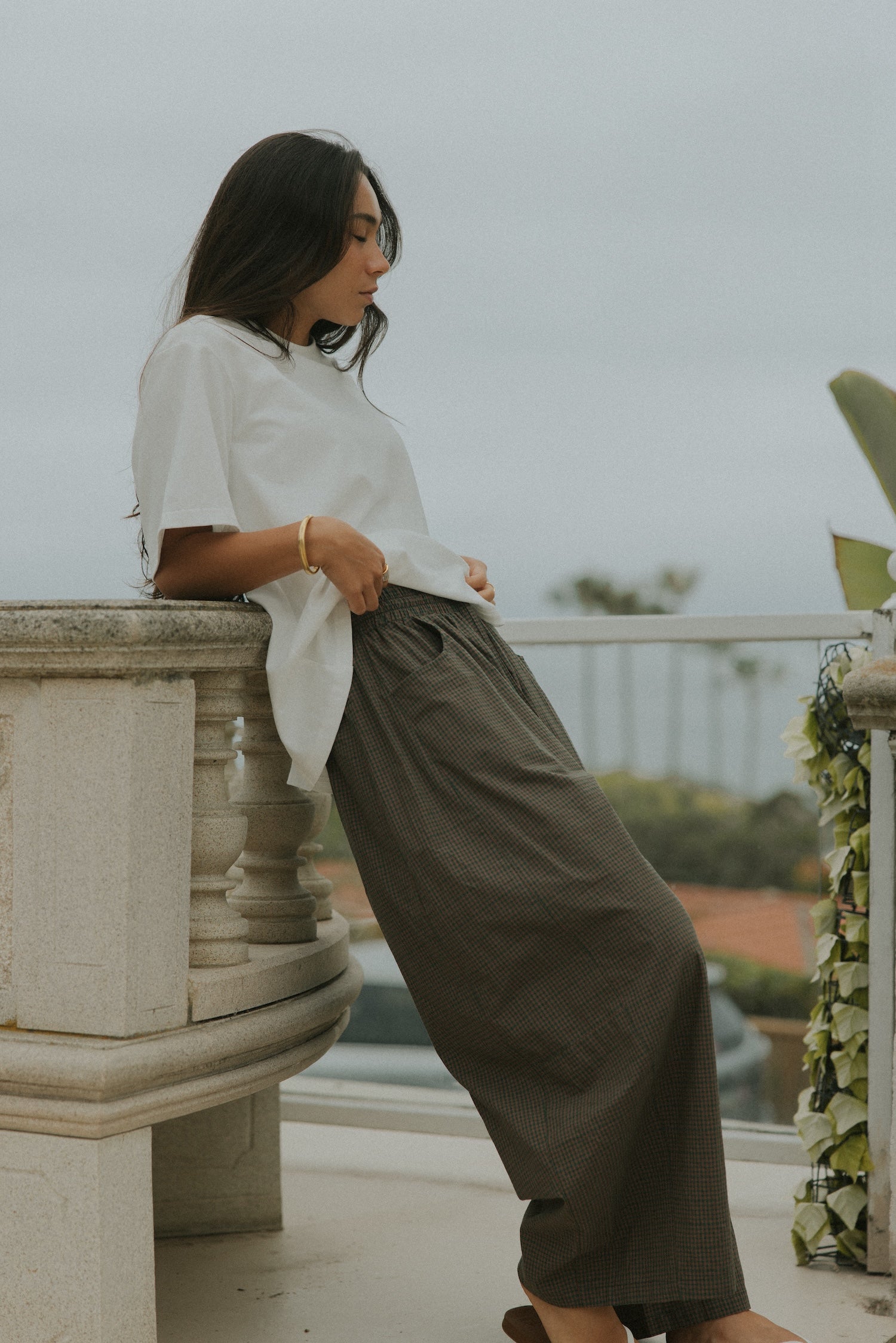 Essential Oversized Cotton Tee | White